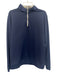 Peter Millar Size L Navy Synthetic Solid Athletic Quarter Zip Long Sleeve Shirt Navy / L