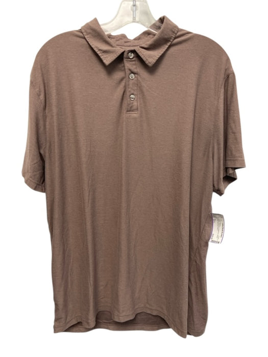 Vuori Size Est L Maeve Synthetic Heathered Athletic Polo Men's Short Sleeve Maeve / Est L