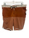 Vuori Size Est L Orange Synthetic Solid Athletic Waist Tie Men's Shorts Orange / Est L