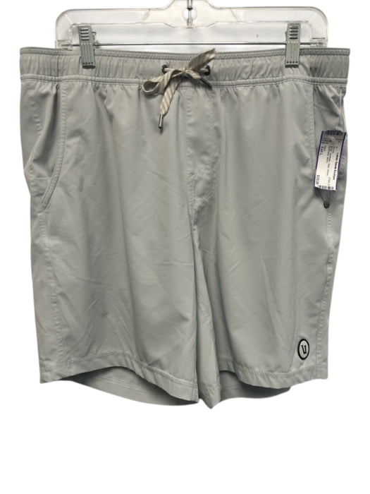 Vuori Size Est L Beige Synthetic Solid Athletic Men's Shorts Beige / Est L