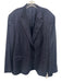 Peter Millar Blue & Brown Wool Plaid 2 Button Men's Blazer Blue & Brown / 48