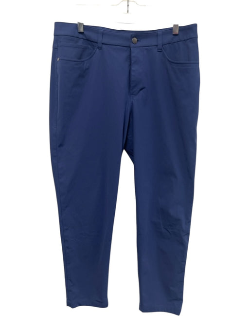 Lululemon Size 33 Blue Synthetic Solid Athletic Khakis Men's Pants Blue / 33