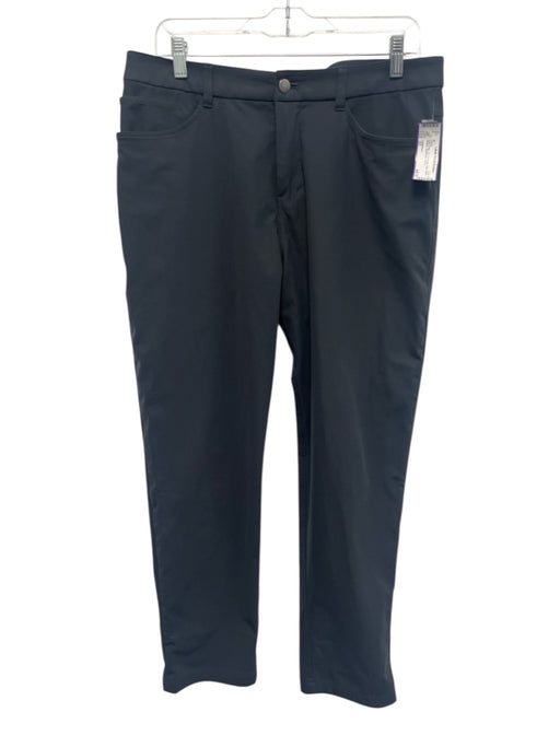 Lululemon Size 33 Dark Gray Synthetic Solid Athletic Khakis Men's Pants Dark Gray / 33