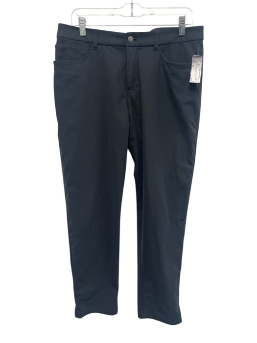 Lululemon Size 33 Dark Gray Synthetic Solid Athletic Khakis Men's Pants Dark Gray / 33