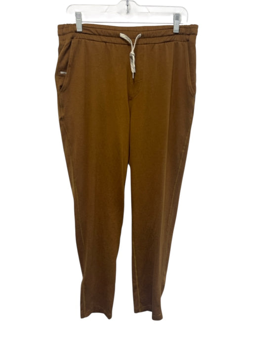 Vuori Size Est L Mustard Yellow Synthetic Solid Jogger Men's Pants Mustard Yellow / Est L
