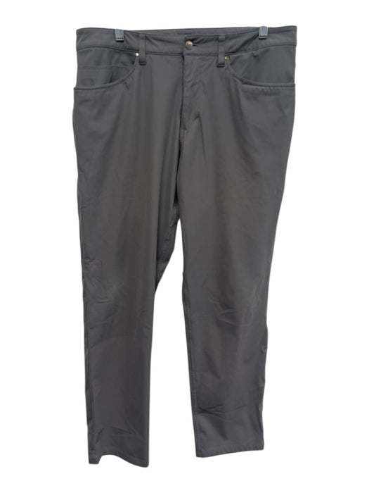 Lululemon Size 34 Gray Synthetic Solid Athletic Khakis Men's Pants Gray / 34