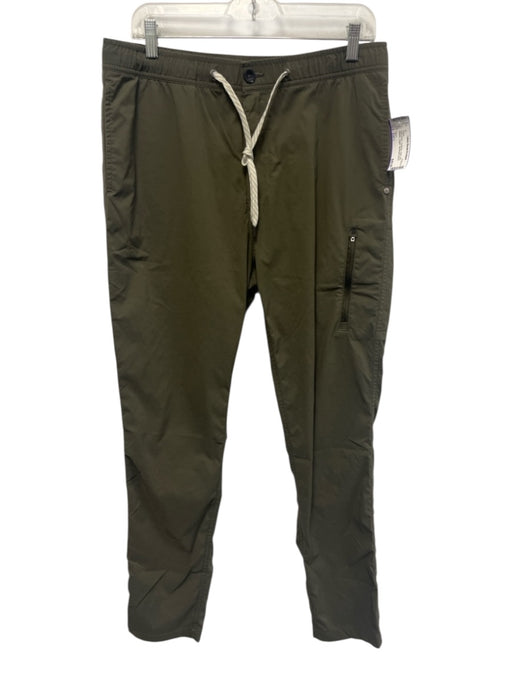 Vuori Size Est L Dark Green Synthetic Solid Athletic Jogger Men's Pants Dark Green / Est L