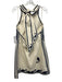 Alemais Size 10 Cream, Navy, Orange Cotton Trim Fish Halter Neck Dress Cream, Navy, Orange / 10