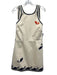 Alemais Size 10 Cream, Navy, Orange Cotton Trim Fish Halter Neck Dress Cream, Navy, Orange / 10