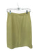 St. John Evening Size 4 Chartreuse Wool Blend Elastic Waist Knit Pencil Skirt Chartreuse / 4
