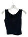 Size Est S Black Sleeveless Ruffles V Neck Top Black / Est S