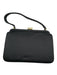 Nordstrom Black Sateen Top Handle Hinge Evening Bag Black / XS