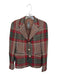 Ralph Lauren Size 8 Red & green Wool 3 Button Plaid Blazer Jacket Red & green / 8