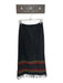 Sundance Size 4 Gray & Red Wool Side Zip Fringe Midi Skirt Gray & Red / 4