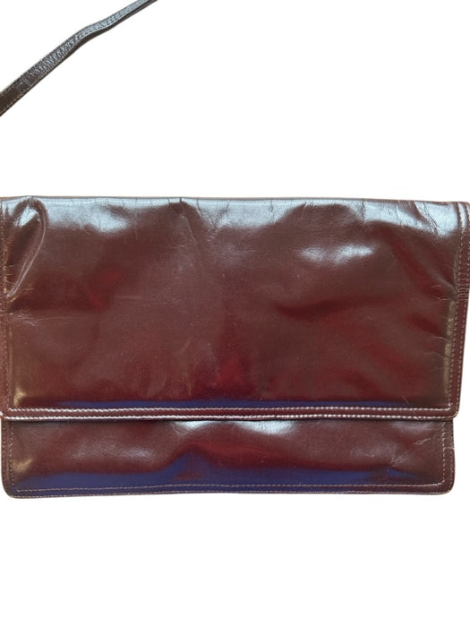 Bottega Veneta Chocolate Brown Leather Front Flap Crossbody Strap Envelope Bag Chocolate Brown / S