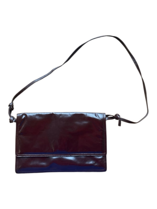 Bottega Veneta Chocolate Brown Leather Front Flap Crossbody Strap Envelope Bag Chocolate Brown / S