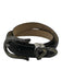Brighton Black & Silver Leather Croc Embossed Western Belts Black & Silver / S
