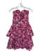 Laura Ashley Size 10 Red & Pink Cotton Strapless Roses Boning Tiered Dress Red & Pink / 10