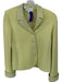 St. John Evening Size 2 Chartreuse Wool Knit Rhinestone Detail Jacket Chartreuse / 2