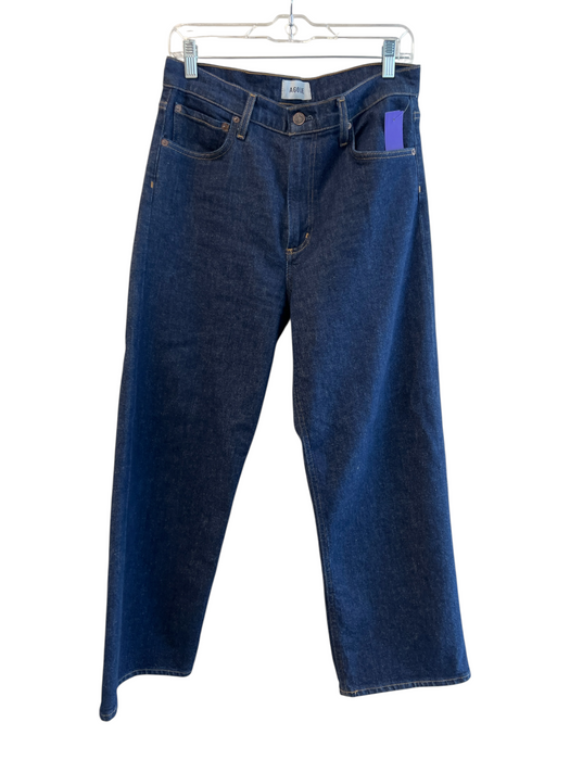 Agolde Size 29 Dark denim Cotton Blend 5 Pocket Zip Fly Mid Rise Wide Leg Jeans Dark denim / 29