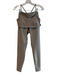 Alo Yoga Size Sm & Med Dark Taupe Polyester Blend Wide Waist Band Athletic Set Dark Taupe / Sm & Med