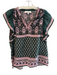 Sea New York Size 4 Green, Red & Multi Cotton Blend Sleeveless Ruffles Top Green, Red & Multi / 4