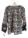 Cleobella Size Small Black, Tan & White Organic Cotton Long Sleeve Top Black, Tan & White / Small