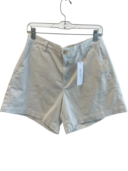 AG Size 29 White Cotton Blend Chino Pockets Zip Fly Shorts White / 29