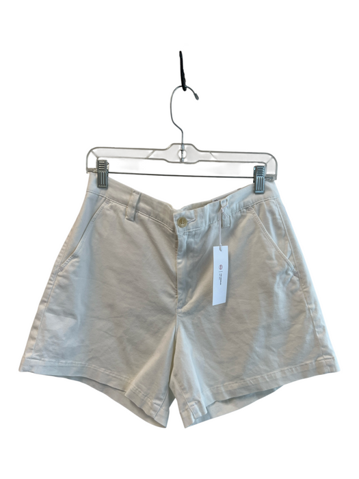 AG Size 29 White Cotton Blend Chino Pockets Zip Fly Shorts White / 29
