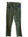 Mother Size 27 Green Cotton Blend Ankle Fray High Rise 4 Pocket Zip Fly Jeans Green / 27