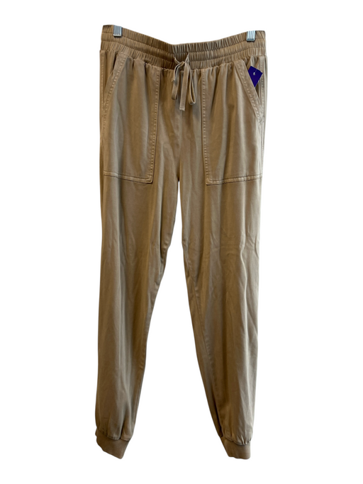 Splendid Size Small Khaki Viscose Blend Stretch Waist Side Pocket Jogger Pants Khaki / Small