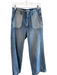 Paige Size 28 Med Light Wash Cotton Blend Mid Rise Zip Fly Color Block Jeans Med Light Wash / 28