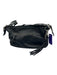 Coach Black Leather adjustable shoulder Tassle Chain Zipper Bag Black / Small