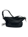 Coach Black Leather adjustable shoulder Tassle Chain Zipper Bag Black / Small