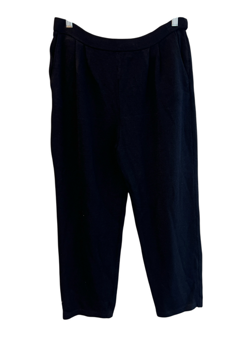 St John Basics Size 6 Black No Fabric Tag Elastic Waist solid color Knit Pants Black / 6