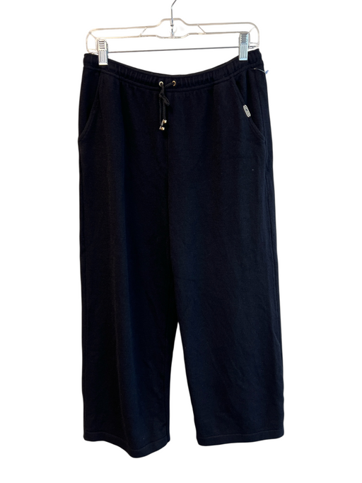 St John Sport Size S Black No Fabric Tag Tie & Elastic Waist solid color Pants Black / S