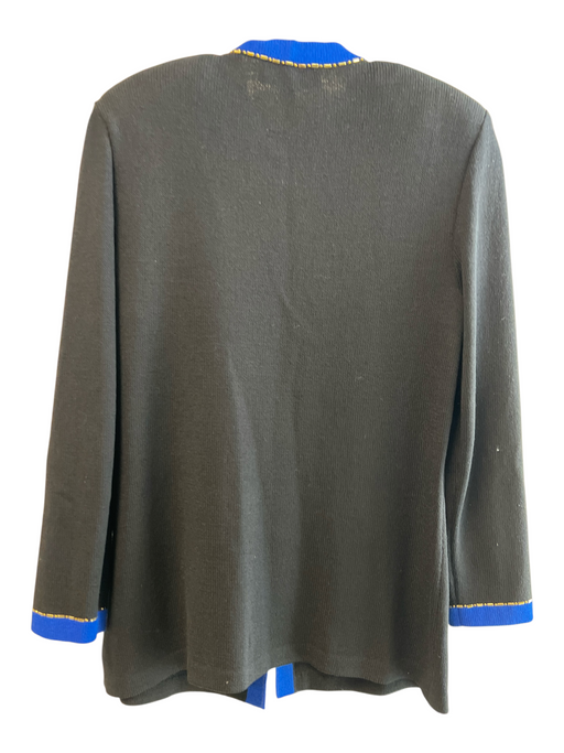 St John Collection Size 6 Black & Blue No Fabric Tag Long Sleeve Knit Top Black & Blue / 6