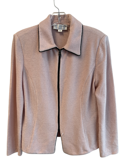 St John Collection Size 8 Pink No Fabric Tag Long Sleeve Shoulder Pads Top Pink / 8