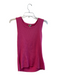Nordstrom Size L Pink Rayon Blend Knit Ribbed Round Neck Zip front Top Pink / L