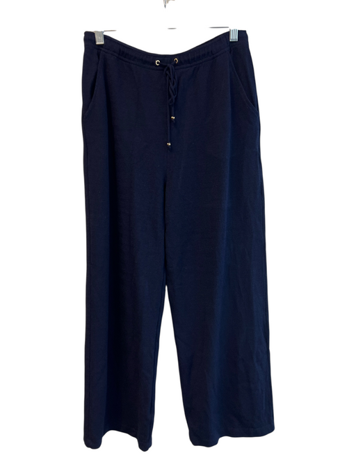 St John Sport Size P Navy Blue No Fabric Tag Tie & Elastic Waist Knit Pants Navy Blue / P