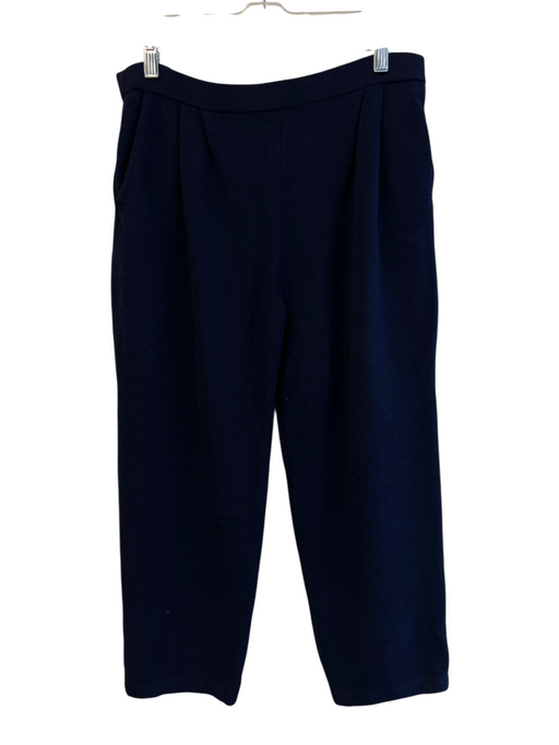 St John Basics Size 6 Navy Blue No Fabric Tag Elastic Waist solid color Pants Navy Blue / 6