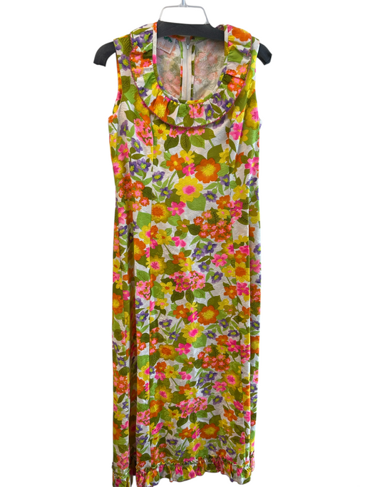 Elfriede for Mitch Robert Size 14 Green & Multi No Fabric Tag Sleeveless Dress Green & Multi / 14