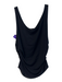 Marisa Baratelli Size 12 Black Nylon Sleeveless Raw Hem Seam Detail Top Black / 12