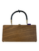 Enid Collins Brown & Multi Wood Bird Handle Bag Brown & Multi / S
