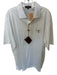 Roaring Fork Club NWT Size L White & Blue Pima Cotton Fishing Men's Polo White & Blue / L