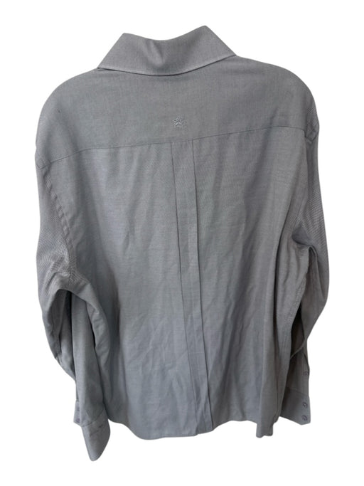 Stone Rose Size Est XL Gray Cotton Blend Button Down Men's Shirt Gray / Est XL