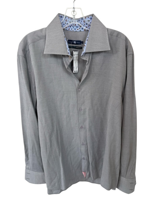 Stone Rose Size Est XL Gray Cotton Blend Button Down Men's Shirt Gray / Est XL