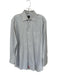 Ike Behar Size 15.5 Blue & White Cotton Striped Button Down Men's Shirt Blue & White / 15.5