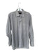 F.A. MacCluer Size 16 Gray & White Cotton Striped Button Down Men's Shirt Gray & White / 16