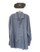 Peter Millar Size XXL Navy & Taupe Print Cotton Plaid Button Down Men's Shirt Navy & Taupe Print / XXL